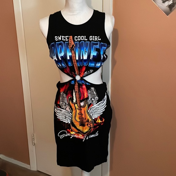 SHEIN Dresses & Skirts - “Shein” Sexy Black Rock Dress!